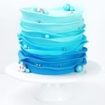 how to make fondant ruffle waves cake tutorial